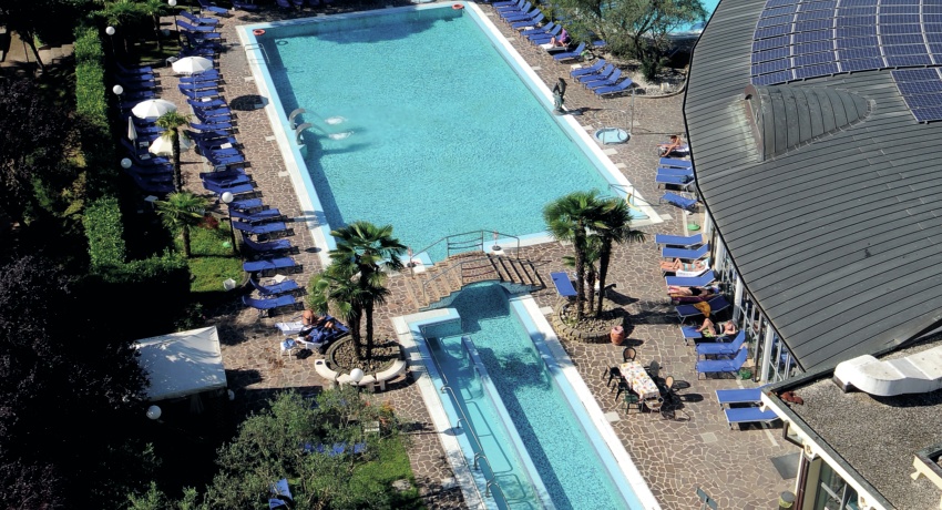 Petrarca Pool oben - Hotel Terme Petrarca